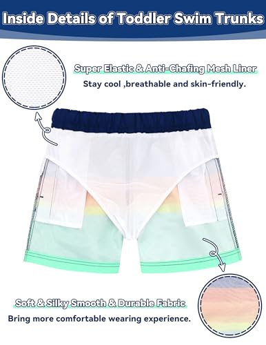 Image of Olreco Toddler Swim Trunks Baby Boy Bathing Suit Quick Dry Kids Swimsuits Boys Board Shorts Kids Swim Shorts Boys' Swimwear