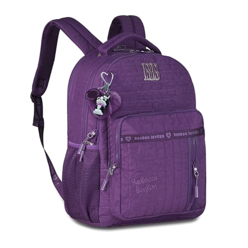 Mochila Escolar Feminina Grande Maior 19' RB CostaJuvenil (Lilas)