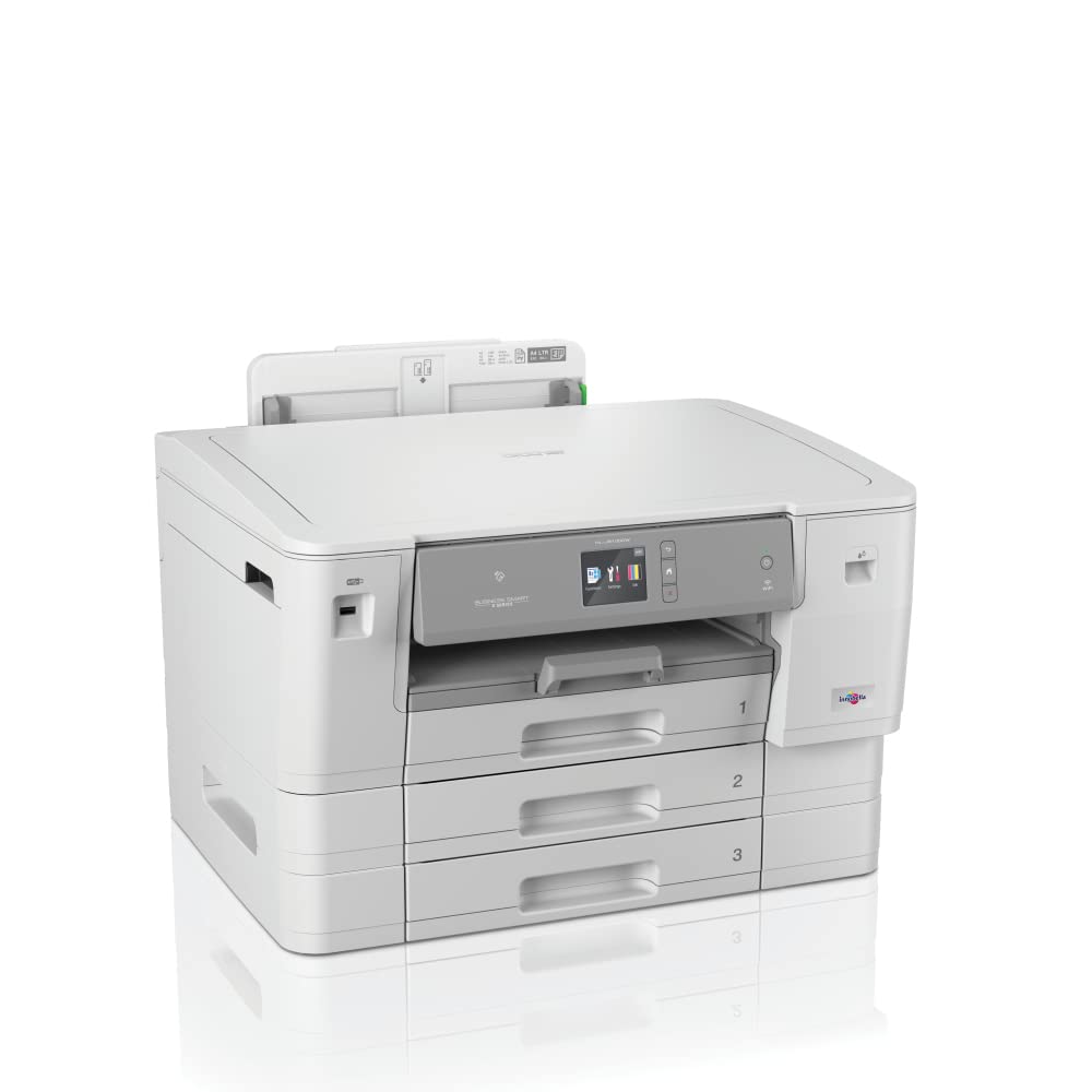 Brother HLJ6100DW Stampante Inkjet A3 a Colori con NFC, Rete Cablata e Wi-Fi, Duplex, 3 cassetti carta standard contenenti un totale di 750 fogli, Display Touchscreen a Colori 6.8 cm