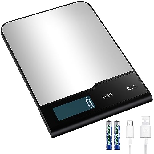 USB Rechargeable Digital Kitchen Scales 10kgs/1g