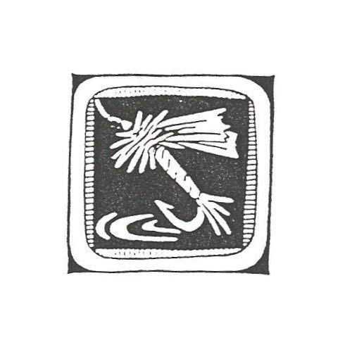 Rubber Stamps Bold Block Fishing Fly Handmade Products