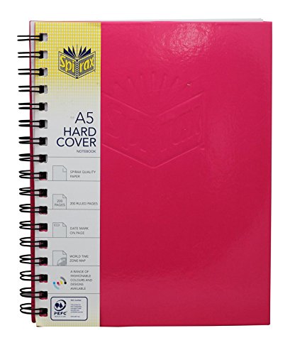 Spiral Notebooks College Ruled Paper 100 Sheets, 8.3" x 5.8", Personal Notebook | Pink