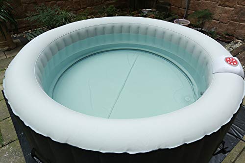 BeneoSpa Tragbarer aufblasbarer Whirlpool, für 4 Personen, 130 Massagedüsen, Schwarz-Weiss – Bild 7