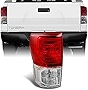AKKON - For Toyota Tundra Pickup Truck Red Clear Tail Light Rear Brake Lamp Replacement Driver Left Side