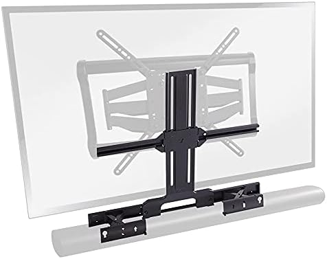 Sanus Soundbar Mount Designed for Sonos Arc Sound bar - Height & Depth Adjustable for Dolby Atmos - Universal Compatibility with SANUS & Other TV Mounts - Easy Assembly -OSSATM