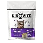 Dinovite for Cats Supplement - Immune + Digestive, Skin + Coat Support, Vitamins, Minerals, Omega 3, Enzymes, Probiotics. Reduces Shedding, Dry Skin, Itching, Stinking, Bald Spots, Seasonal Issues