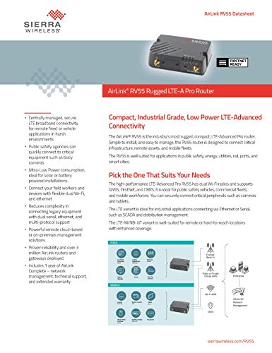 Image of Sierra Wireless Airlink RV55 LTE Includes 1-Year AirLink Complete (LTE CAT4-1104335)