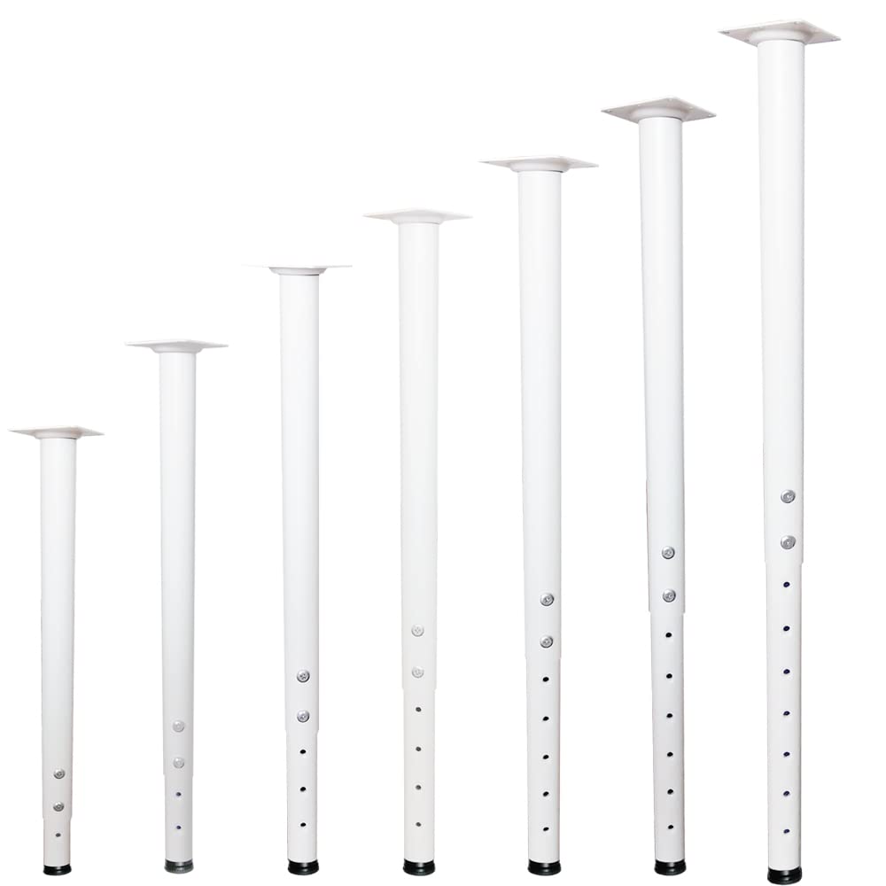 Jahof Adjustable Table Leg 55-90cm, Metal Desk Leg diameter 42/38mm with Screws - Image 3