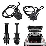 YAZWUR 2 Set Sangle Universelle pour Plage Arrière, Fixation pour Coffre et Couvercle de Coffre, Cordelette Universelle pour Plage Arrière Voiture