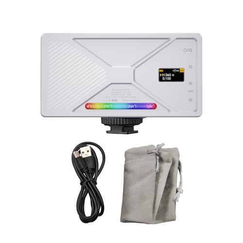 Luz de fotografía LED RGB con 24 efectos para cámara DSLR y vídeo
