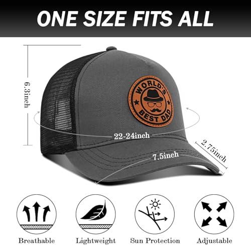 Image of Best Dad Ever American Flag Dad Hat - Adjustable Cotton Baseball Cap for Father's Day, Birthday Gifts from Daughter Son