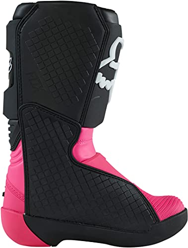 Fox Racing Bota de motocross COMP para meninas, preto/rosa, 5 crianças grandes