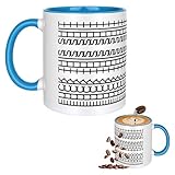 bssmmai Fuck This Shit Tasse, Fuck This Shit Mug mit Versteckter Botschaft, Keramik 350ml Mug mit Isoliertem Henkel, Neuartiger, kreativer und humorvoller Trinkbecher für Erwachsene (Blau)