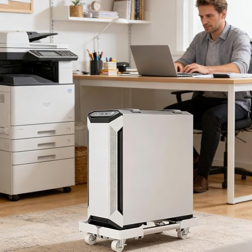 Support de tour d'ordinateur en acier fin support CPU robuste haut de gamme - 4
