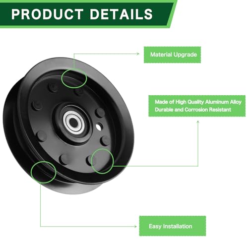 TENGMUJX Genuine OEM Pulley Part# 07350100 Idler Fit for Ari ens Edge 34 42 52 Zoom 1540 1634 Gra vely ZT XL42 ZTX42 Se ries, Replace 07300039, 07300006, 07300111 by TENGMUJX - Used condition - Image 4