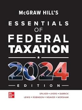 Hardcover McGraw-Hill's Essentials of Federal Taxation 2024 Edition Book