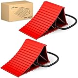 Nilight Wheel Chocks, Heavy Duty Wheel Stopper for Car, Truck, RV, Trailer, Caravan, Motorcycle, 8.7