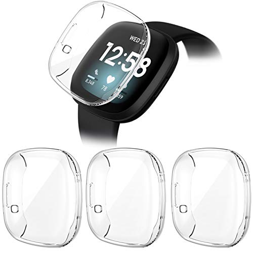 Schutzhülle Für Fitbit Sense & Versa 3 – Mit Displayschutz, Kratzfest, 6 Stück