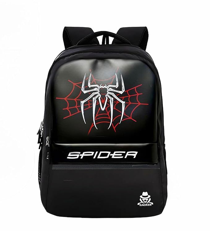 GOLDSTONE Backbencher Backpack, Black, Printed bag for boys, Casual School College Bag-picture-50