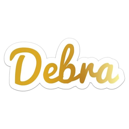 Debra Name Sticker - Vinyl Waterproof Decal for Car, Laptop, Wall, Window, Book Case, Water Bottle, Bumper Sticker Size - 5'' Longer Side