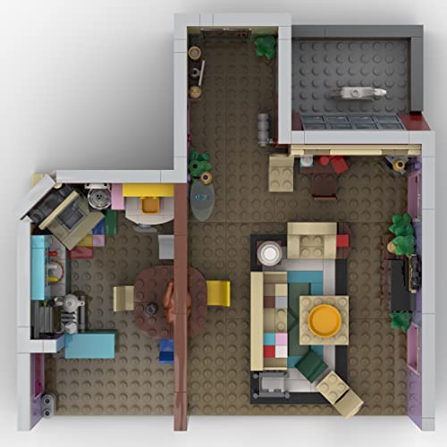 Spide 894 Teile Friends-Monicas Zimmer Bausteine Modellbausatz, Die Fernsehserie MOC Bausteine Spielzeug, Kompatibel mit… – Bild 8