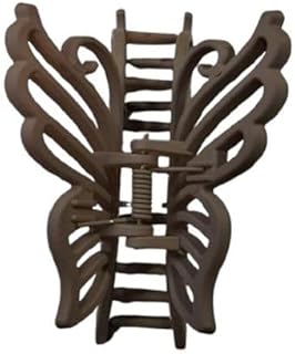 مشابك شعر على شكل فراشة للنساء - بنى