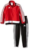 adidas Kinder Sportanzug Tiro15 pre su y Trainingsanzug, Power Red/White/Black, 116