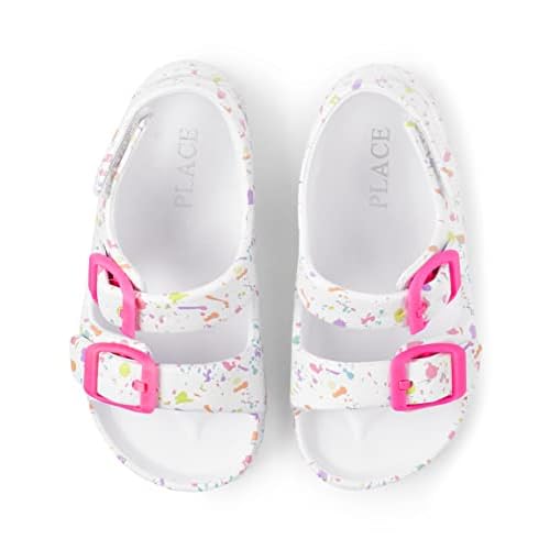 The Children’s Place Girl’s Baby Toddler Everyday Slide Sandals with Backstrap