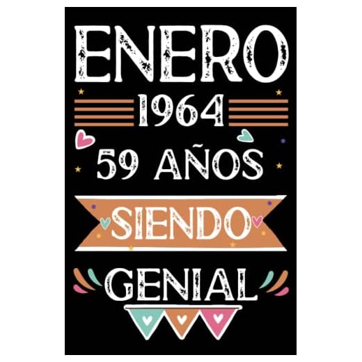 CUADERNO, Enero 1964, 59 Años Siendo Genial: Libro de visitas, cuaderno, 110 páginas de felicitaciones, idea de regalo, regalo Para la esposa, novia, mujer, La madre