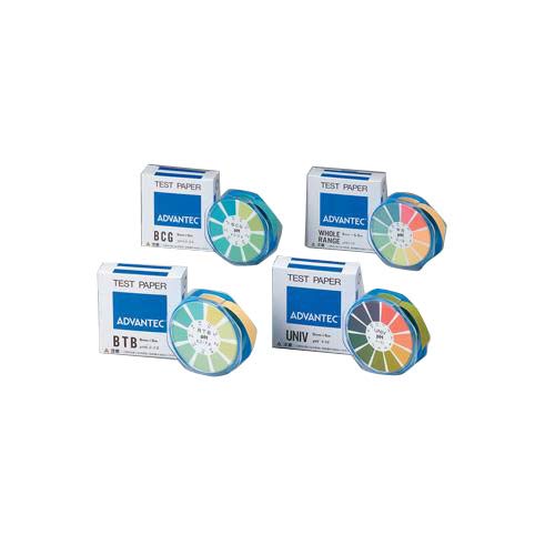 Advantec MFS 7010050 pH Test Paper, Narrow Range, Booklet, Methyl Red