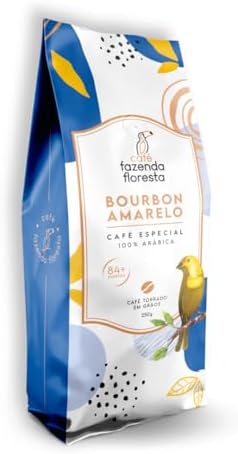 Café Especial Bourbon Amarelo Torrado em grãos - pacote de 250g
