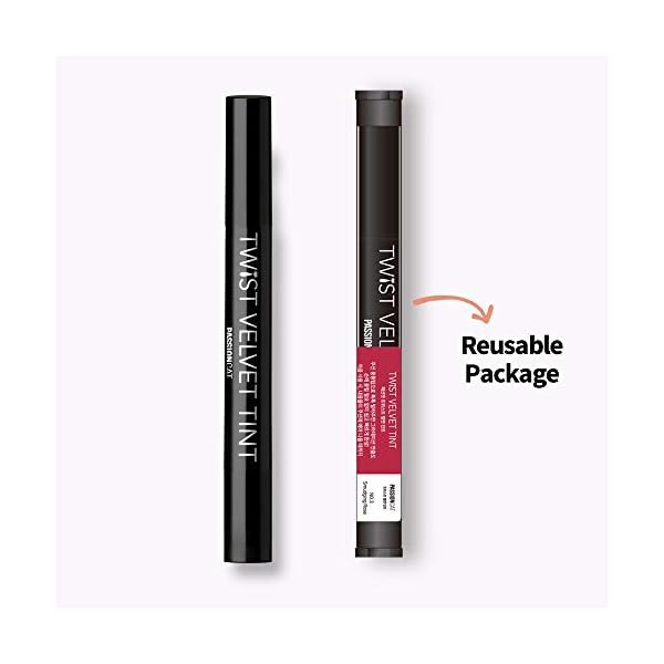 Long-Lasting-Lip-Stain-for-Lips-and-Cheek-Tint-Various-Korea-Velvet-Plumping-Lip-Marker-Lip-Matte-tints-PASSIONCAT-Twist-Velvet-Tint-3-No3 PASSIONCAT Long Lasting Lip Stain for Lips and Cheek Tint | High Pigment Color | lightweight Matte Finish | Weightless | Full Coverage | Twist Velvet Tint #3 (No.3)