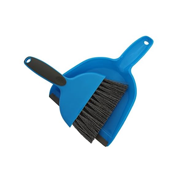 Cage Cleaner for Guinea Pigs, Cats, Hedgehogs, Hamsters, Chinchillas, Rabbits, Reptiles, and Other Small Animals - Cleaning Tool Set for Animal Waste - Mini Dustpan and Brush Set (1 Pack)