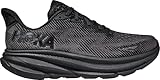 HOKA Clifton 9 Women's Performance Road Running Shoes Sneakers, Black/Black, 5 UK