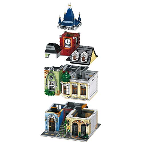 ZJLA Modulare Haus Architektur Modellbausteine 4030 Klemmbausteine Alte Taverne Bauset mit Figuren Haus Modellbau… – Bild 3