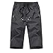 Produktbild UJUNAOR Badeshorts Herren Kurz Badehose Männer Vielfarbig Schnelltrocknend Strandhosen Freizeit Beachshorts(Dunkelgrau,XXXX-Large)
