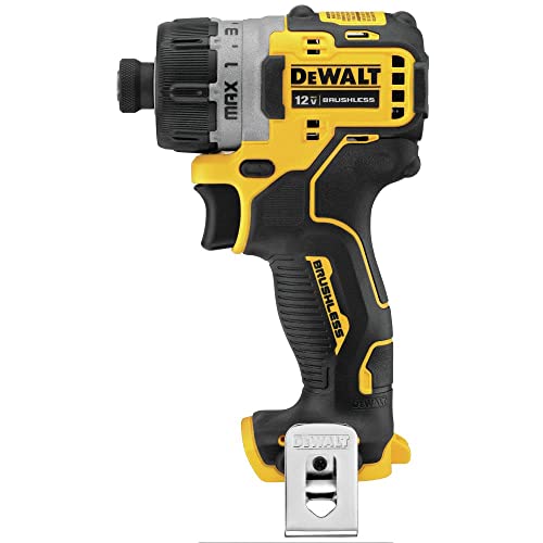 DEWALT XTREME 12V MAX* Destornillador inalámbrico, 1/4 pulgadas, solo herramienta (DCF601B)