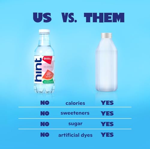 Image of Hint Fruit-Infused Bottled Water, Best Sellers Variety Pack - Sugar Free Flavored Water with Zero Calories, Natural Fruit Essences, and No Artificial Sweeteners - 16 Fl Oz (Pack of 24)