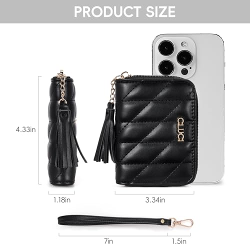 CLUCI Small Purses for Women Bundles with Small Quilted Wallet for Women3