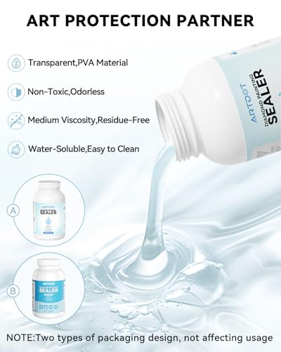 image for ARTDOT 16 oz Diamond Art Sealer Kits for Adults, Large Capacity Glue a