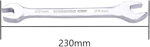 Miniatura 2 de Utoolmart Llave doble de extremo abierto, llave métrica de 9.055 in de longitud, llave de pie de gallo de 0.866 in x 0.945 in, CR-V, totalmente