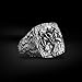 BySilverStone - Silver Odin The Viking God with Raven Mens Signet Ring, Norse Mytology Inspired Jewelry