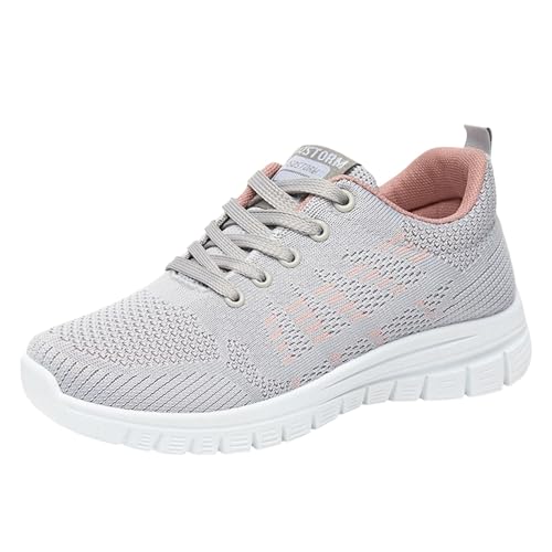 Chaussures de course tendance pour femme en maille respirante avec semelle souple amortissante