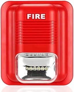 Sound and Light Alarm LED Strobe 105Db High Decibel Fire Protection Alarm Public Places Emergency Warning Siren DC12V/24V