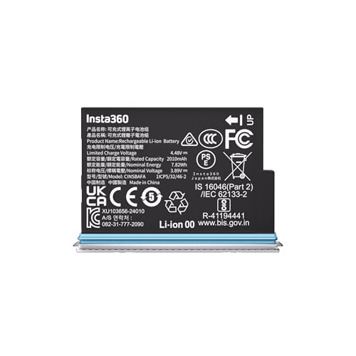 Batterie Insta360 X4 Air Blanc haute performance avec cellule longue durée