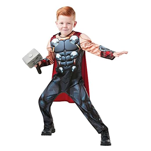 Rubies 640836L Marvel Avengers Thor Deluxe - Disfraz para niños, talla L