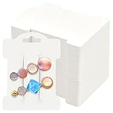 200 PCS Hair Clip Bow Display Cards Hair Barrettes Jewelry Display Holder Rectangle Paper Cardboard for Hair Accessories Display and Organizing, 4 x 3 Inches (White)