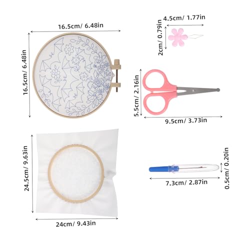 Kit de broderie Halloween Lurrose activité créative avec modèle imprimé - 2