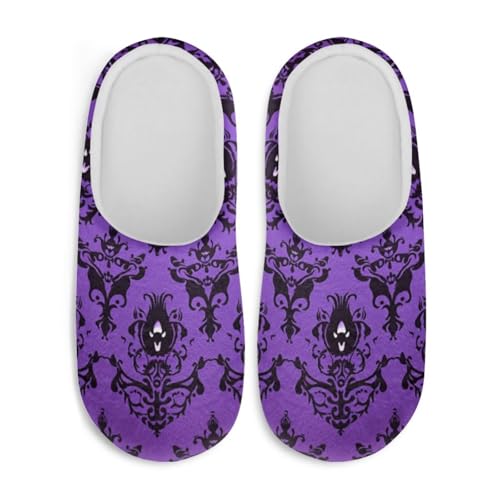 Halloween Decor Slippers for Women Men Memory Foam Soft Cozy Plush Slippers for Indoor Outdoor2