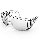 Protective Safety Glasses, XUAMZ Protective Goggles Breathable Glasses Transparent Protective...